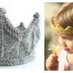 Crown Free Kintting Pattern and Video Tutorial