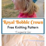 Royal Bobble Crown Free Knitting Pattern