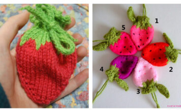 Strawberry Bag Free Knitting Patterns