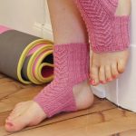 Lace Yoga Socks Free Knitting Pattern