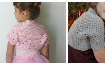 Little Girl Lace Shrug Free Knitting Pattern