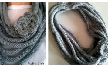 Rose Medusa Cowl Free Knitting Pattern