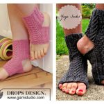 Yoga Socks Free Knitting Pattern