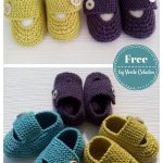 Chunky Baby MJ’s Booties Free Knitting Pattern