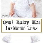 Cute Owl Baby Hat Free Knitting Pattern and Video Tutorial