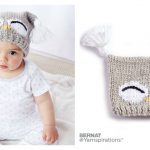 Cute Owl Baby Hat Free Knitting Pattern