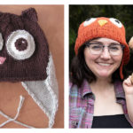 Cute Owl Hat Free Knitting Pattern