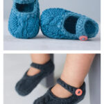 Mary Jane Shoe Knitting Pattern