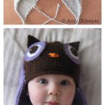 Owl Baby Hat Free Knitting Pattern