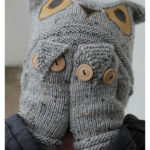 Owl Hat and Mitten Free Knitting Pattern