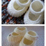 Teeny Tiny Mary Jane Booties Free Knitting Pattern