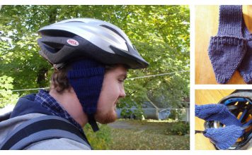 Bike Helmet Earmuffs Free Knitting Pattern