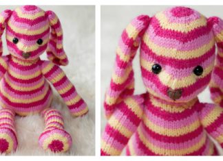 Hop Along Bunny Free Knitting Pattern