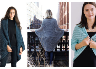 Lace Cocoon Summer Cardigan Free Knitting Pattern