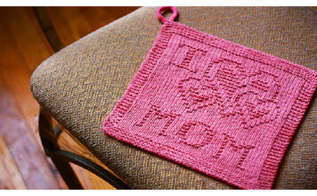 Mother’s Day Washcloth Free Knitting Pattern