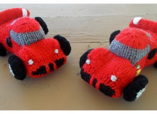 Sports Car Soft Toy Free Knitting Pattern