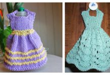 Dishcloth Dresses Free Knitting Pattern