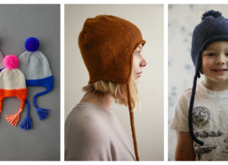 All in the Family Earflap Hat Free Knitting Pattern