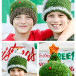 Christmas Tree Hat Free Knitting Pattern