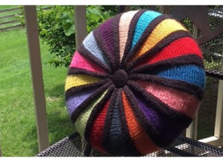Round Cushion Free Knitting Pattern