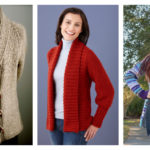 Cozy Collar Jacket Free Knitting Pattern