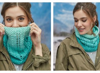 Cozy Lace Ombre Cowl Free Knitting Pattern