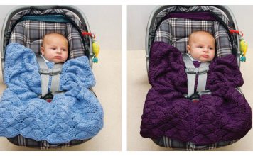 Easy Car Seat Blanket Free Knitting Pattern