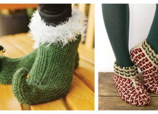 Elf Slippers Free Knitting Pattern