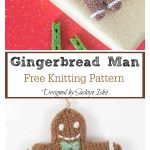 Gingerbread Man Free Knitting Pattern