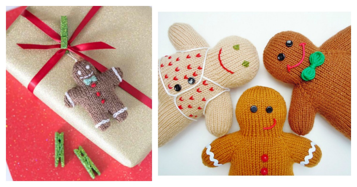 Gingerbread Man Free Knitting Pattern