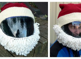 Santa Helmet Free Knitting Pattern