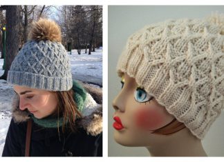 Wickerwork Hat Free Knitting Pattern