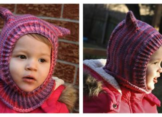 Seamless Kitty Cat Hat Free Knitting Pattern