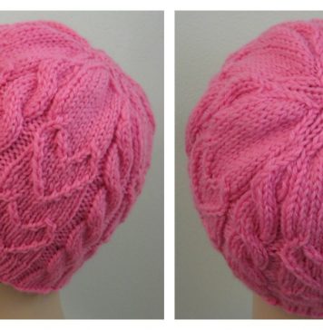 Sweetheart Beanie Free Knitting Pattern