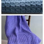 Waffle Baby Blanket Free Knitting Pattern