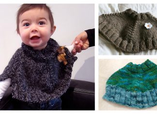 Baby Gaga Capelet Free Knitting Pattern