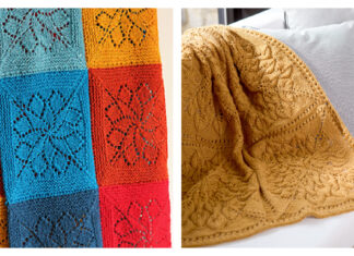 Lace Block Blanket Knitting Patterns