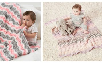 Chevron Baby Blanket Free Knitting Pattern