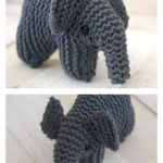 Flat Knit Plush Elephant Free Knitting Pattern