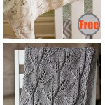 Lace Leafy Baby Blanket Free Knitting Pattern