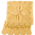 Lacy Leafy Afghan Baby Blanket Free Knitting Pattern