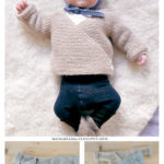 Wrapover Baby Cardigan Free Knitting Pattern