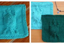 Embossed Turtle Dishcloth Free Knitting Pattern