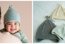 Garter Ear Flap Hat Free Knitting Pattern