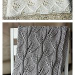 Lace Leafy Baby Blanket Free Knitting Pattern