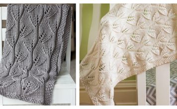Lace Leafy Baby Blanket Free Knitting Pattern