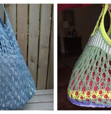 Fantasy Naturale Market Bag Free Knitting Pattern