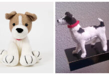 Jack Russell Dog Amigurumi Free Knitting Pattern