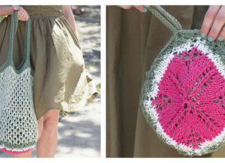 Melon Pocket Bag Free Knitting Pattern