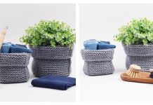 Square Basket Free Knitting Pattern